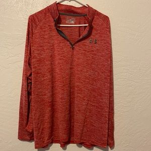 Red Under Armour 1/4 zip